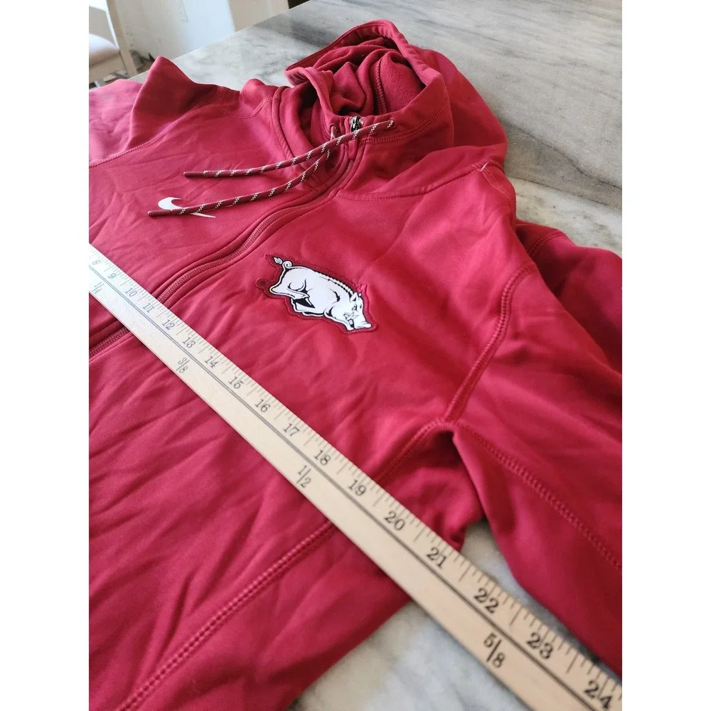 Nike Arkansas Razorbacks Therma-FIT Full Zip Hoodie Mens Small‎ Red
